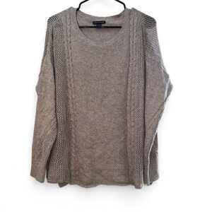 American Eagle Outfitters Open-Knit Cable Crewneck Sweater